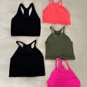 Free People “Happiness Runs” Crop Tank Bundle – Set of 5